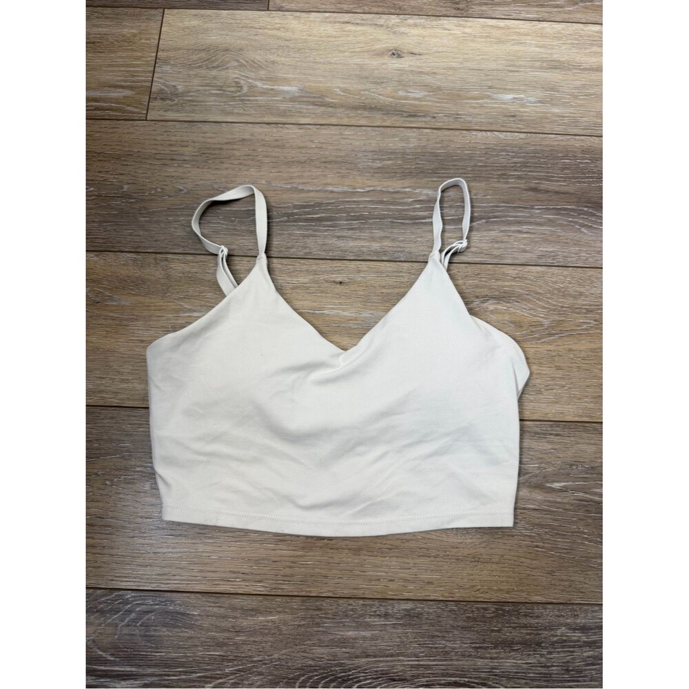 Athleta Athletic Off White Sports Bra Sz XS